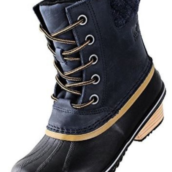 Sorel Slimpck II Duck Boots Waterproof Navy 6 M - Picture 7 of 7